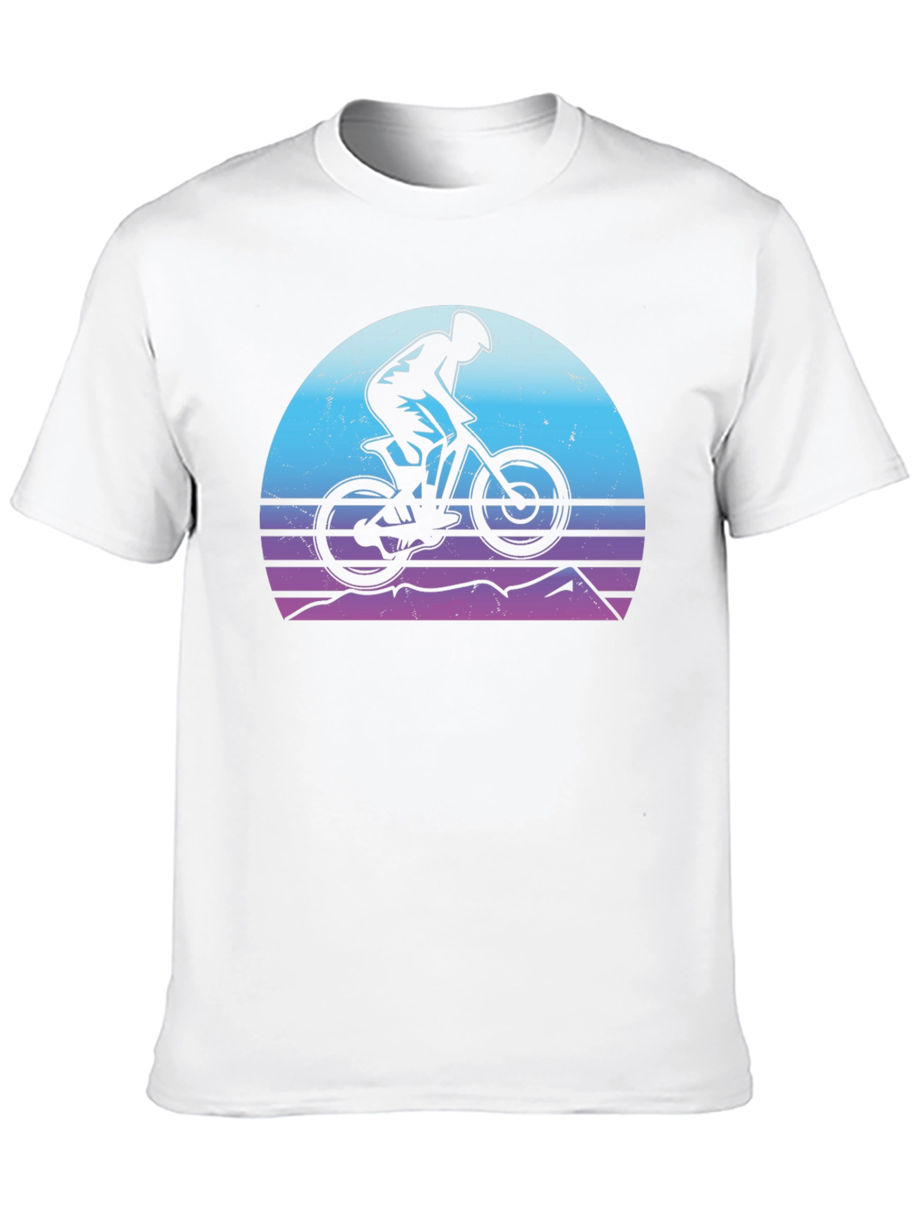 Mountain Biker Sunset Graphic Tee
