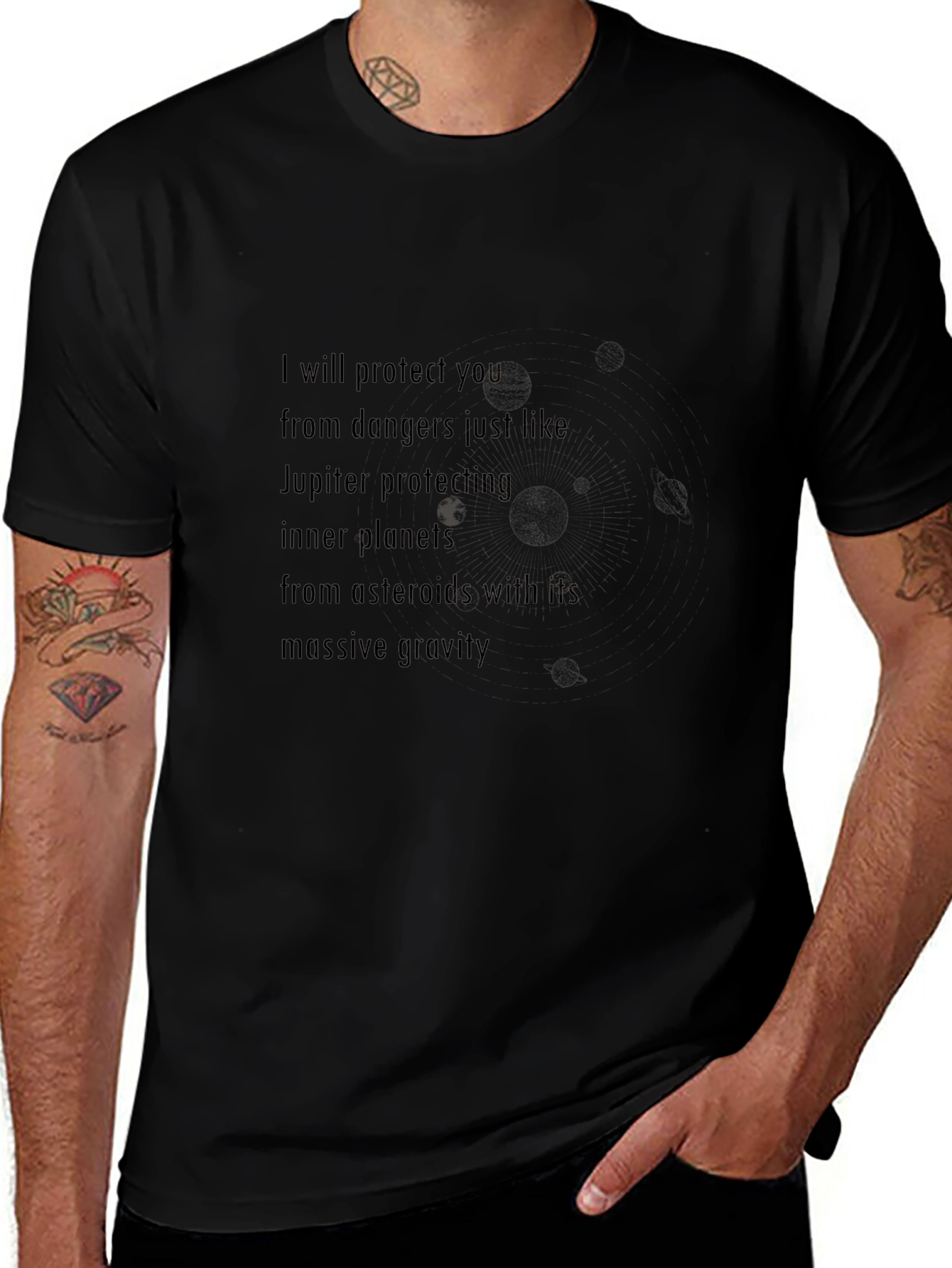 Jupiter Protection Black T-Shirt