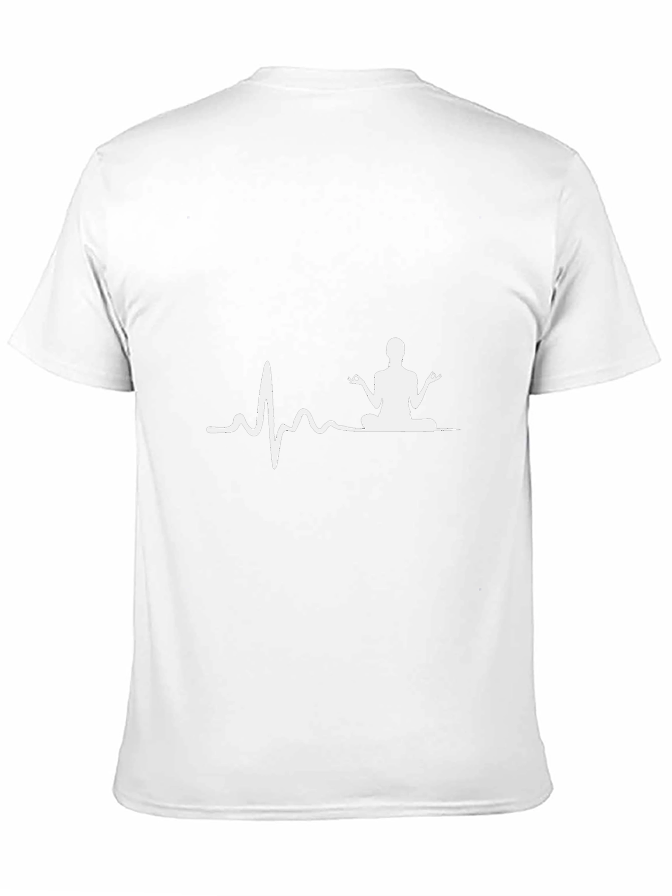 Zen Vibe Black Tee: Heartbeat Yoga Design