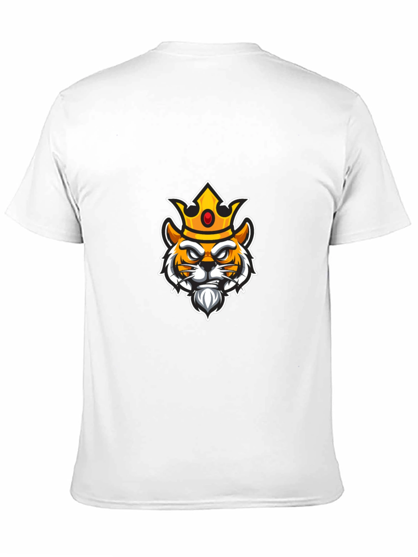 King Tiger Graphic Tee - Black Cotton Blend Shirt