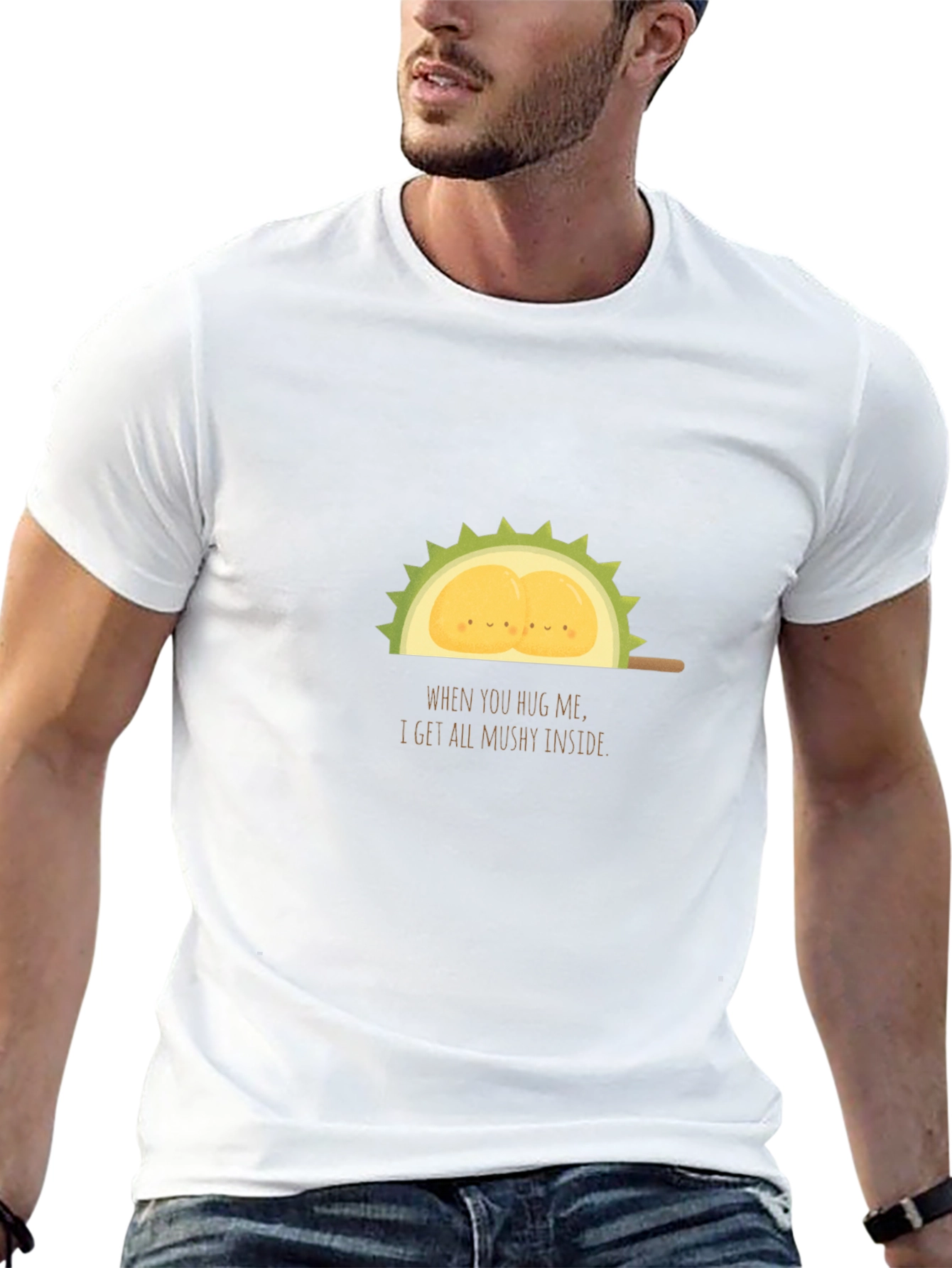 Funny Durian Fruit T-Shirt - Mushy Inside
