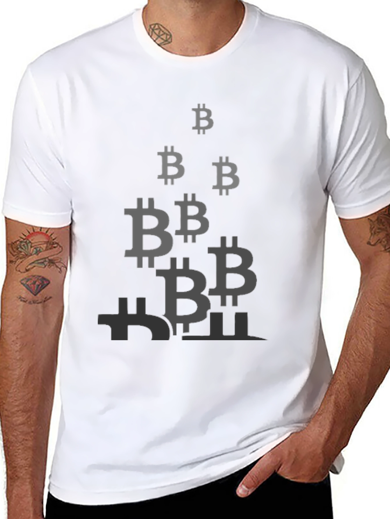 Bitcoin Symbol T-Shirt - Black Crypto Tee