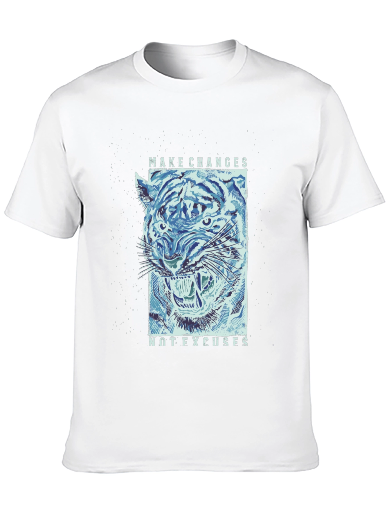 Make Changes Tiger Graphic Tee - Mens Black T-Shirt