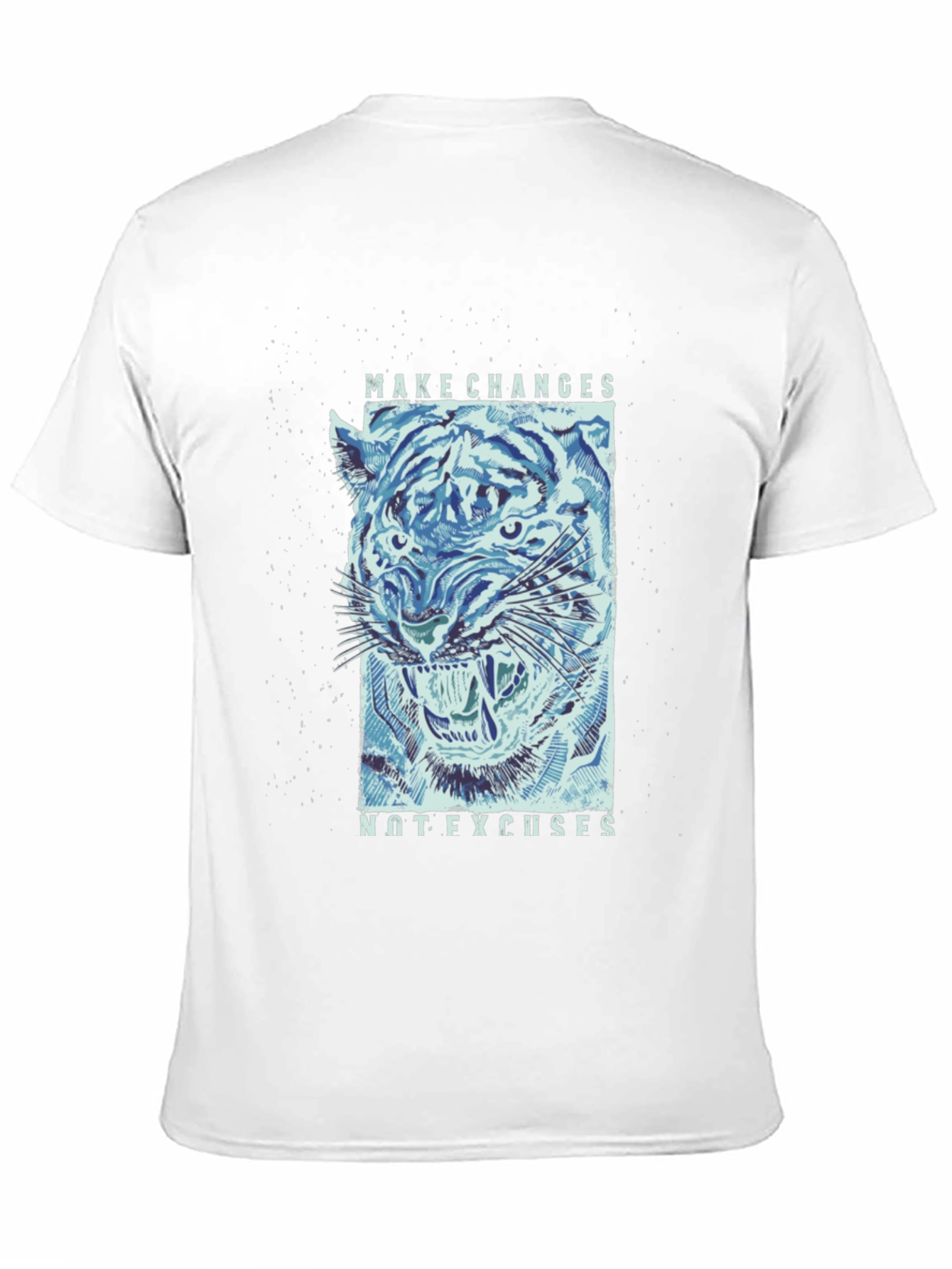 Make Changes Tiger Graphic Tee - Mens Black T-Shirt