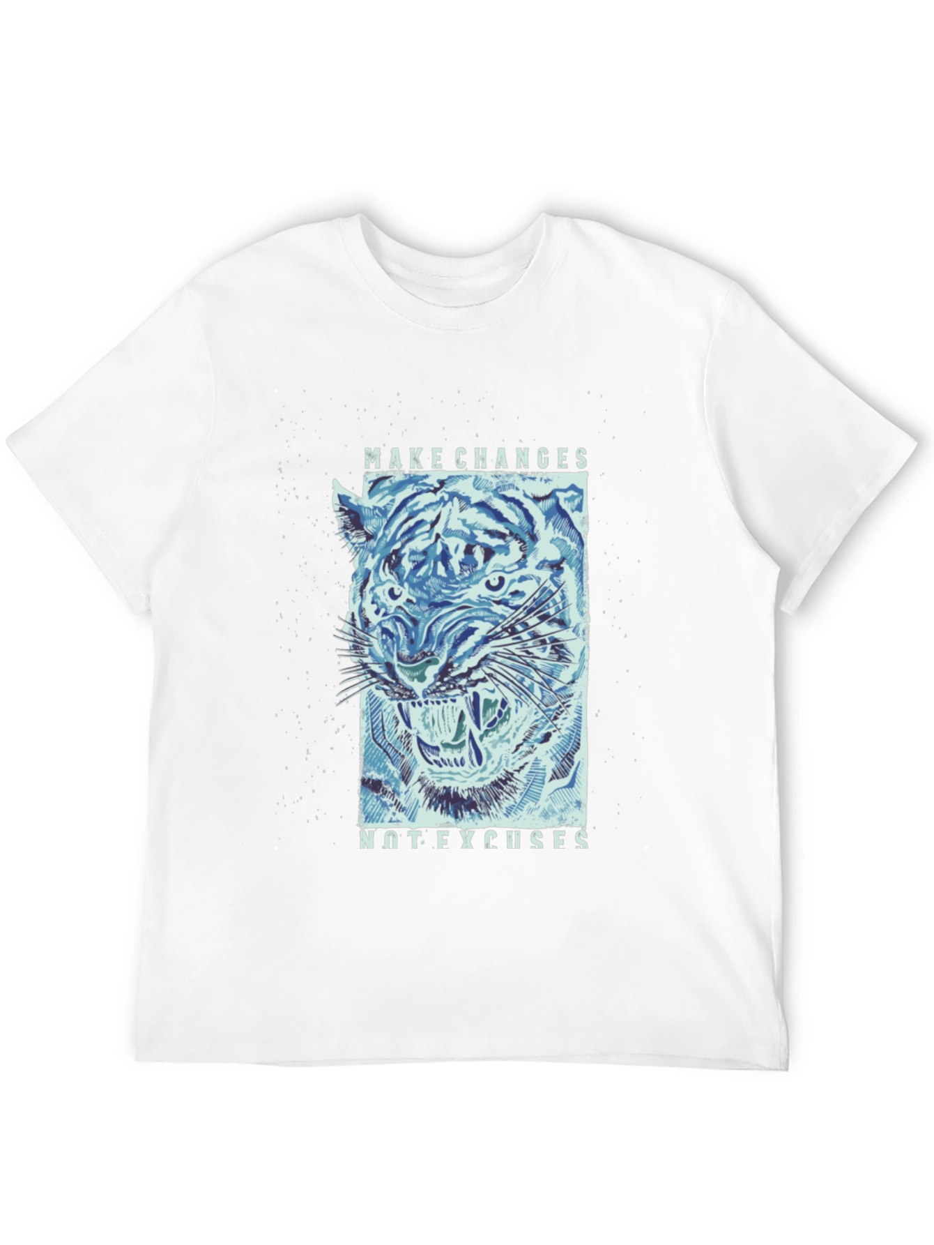 Make Changes Tiger Graphic Tee - Mens Black T-Shirt