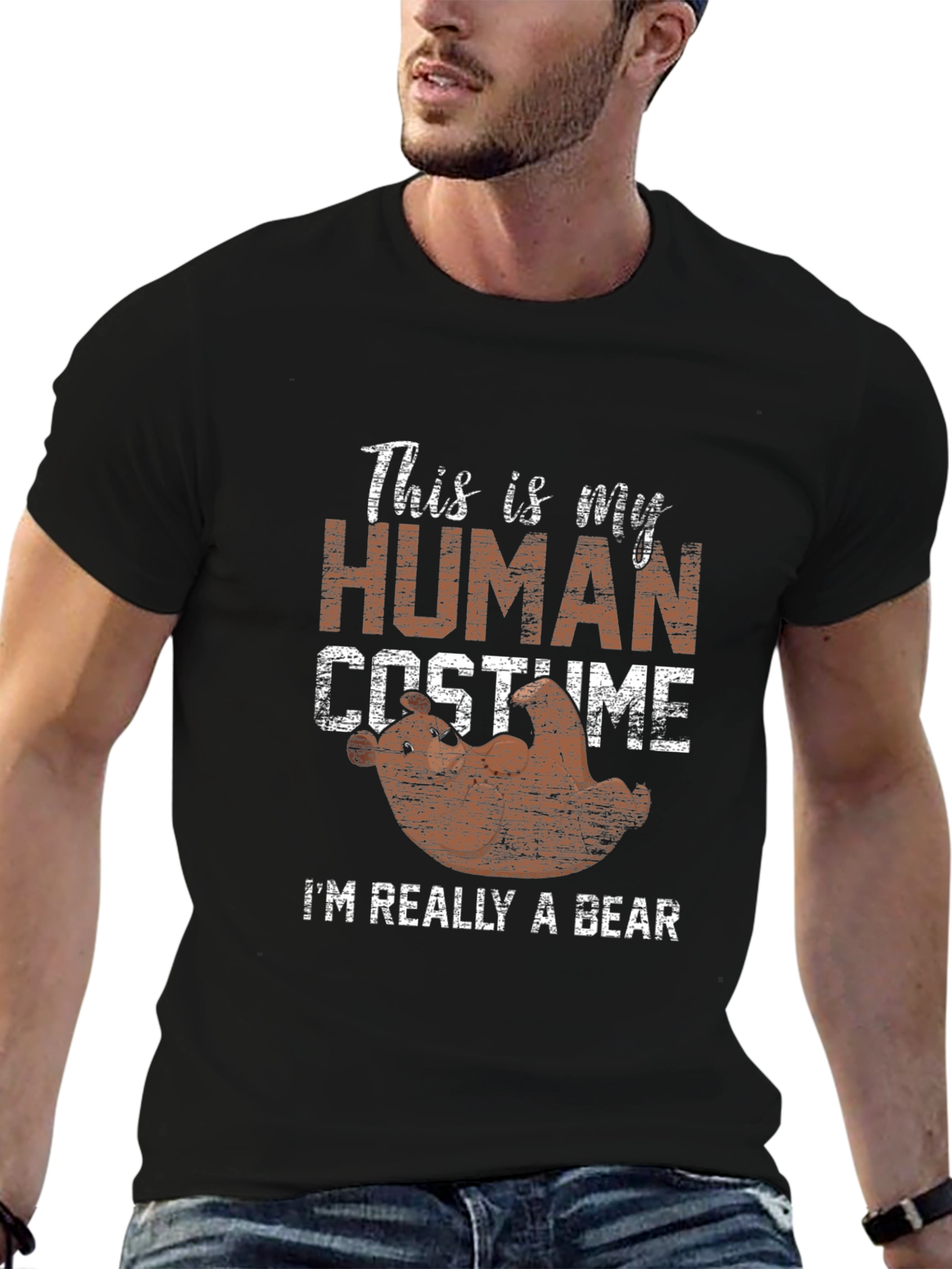 This Is My Human Costume Bear T-Shirt