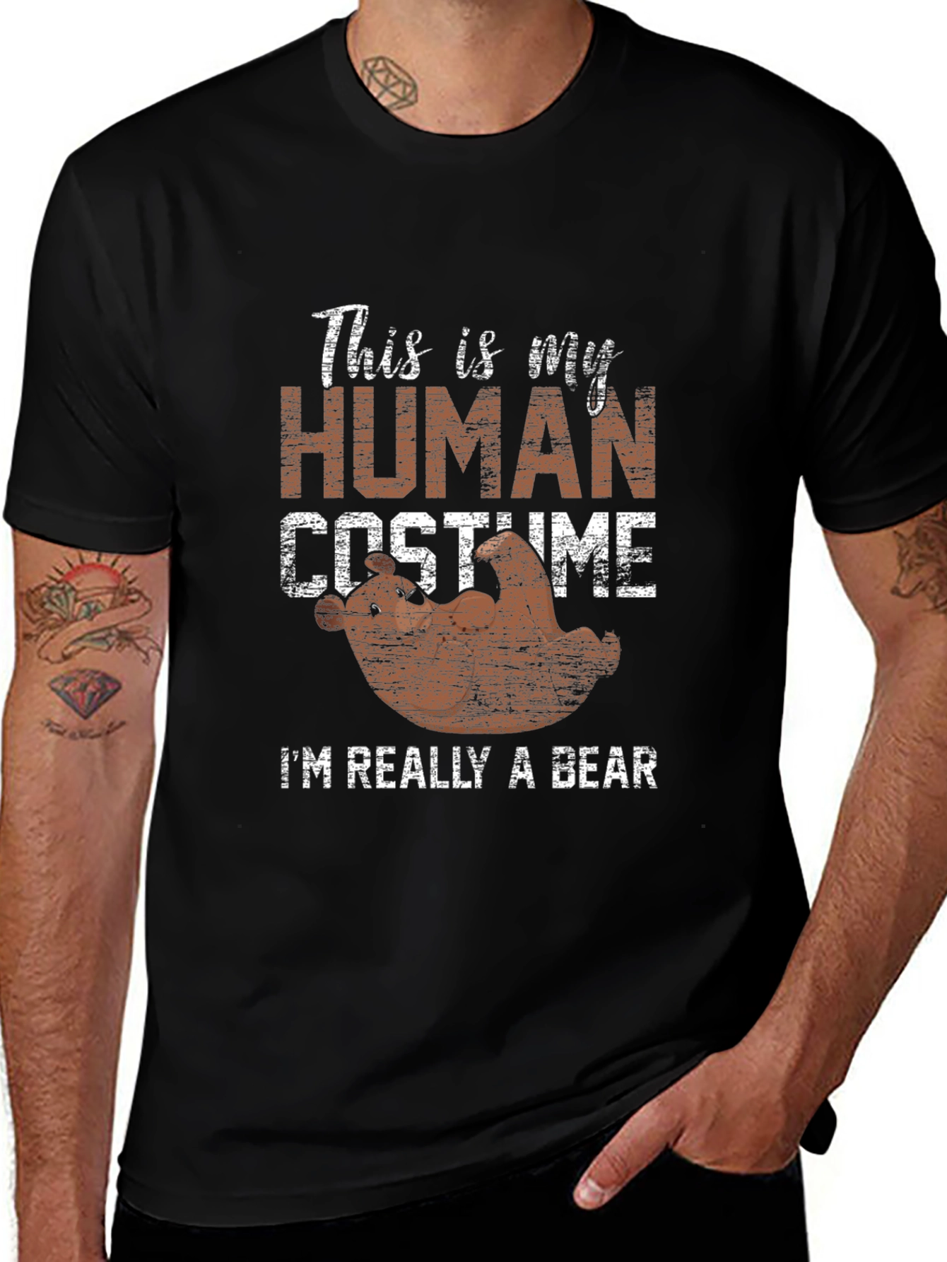 This Is My Human Costume Bear T-Shirt