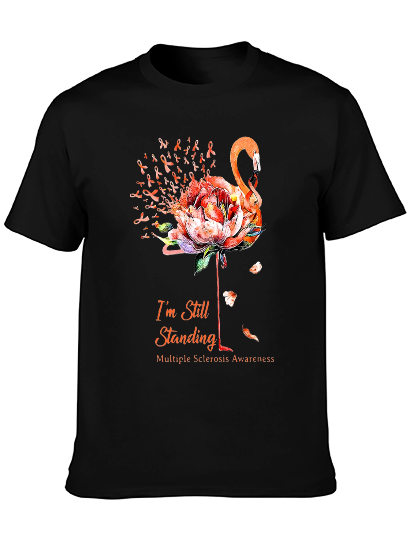 Multiple Sclerosis Awareness Flamingo T-Shirt