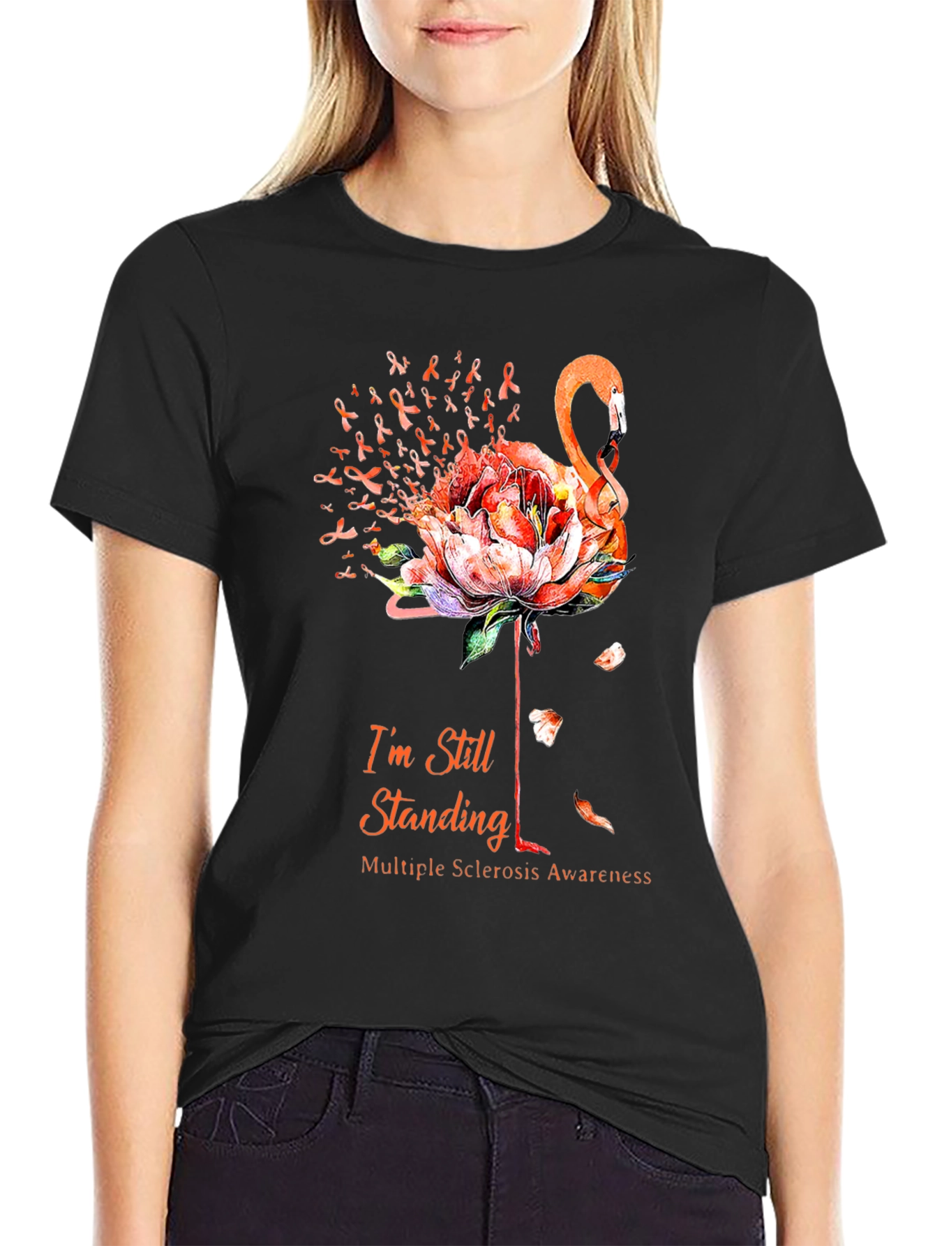 Multiple Sclerosis Awareness Flamingo T-Shirt