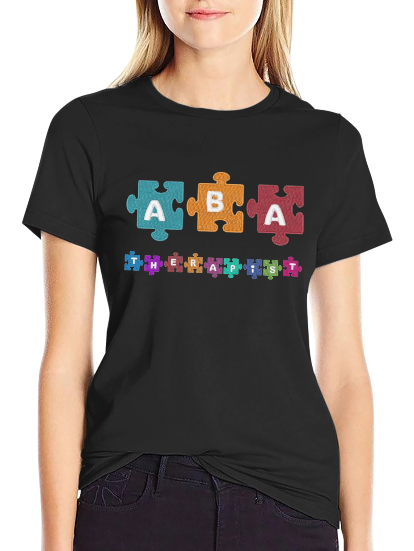 ABA Therapist Jigsaw Puzzle T-Shirt