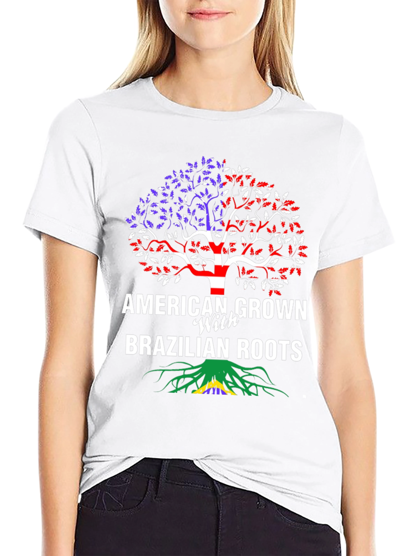 American Grown with Brazilian Roots T-Shirt