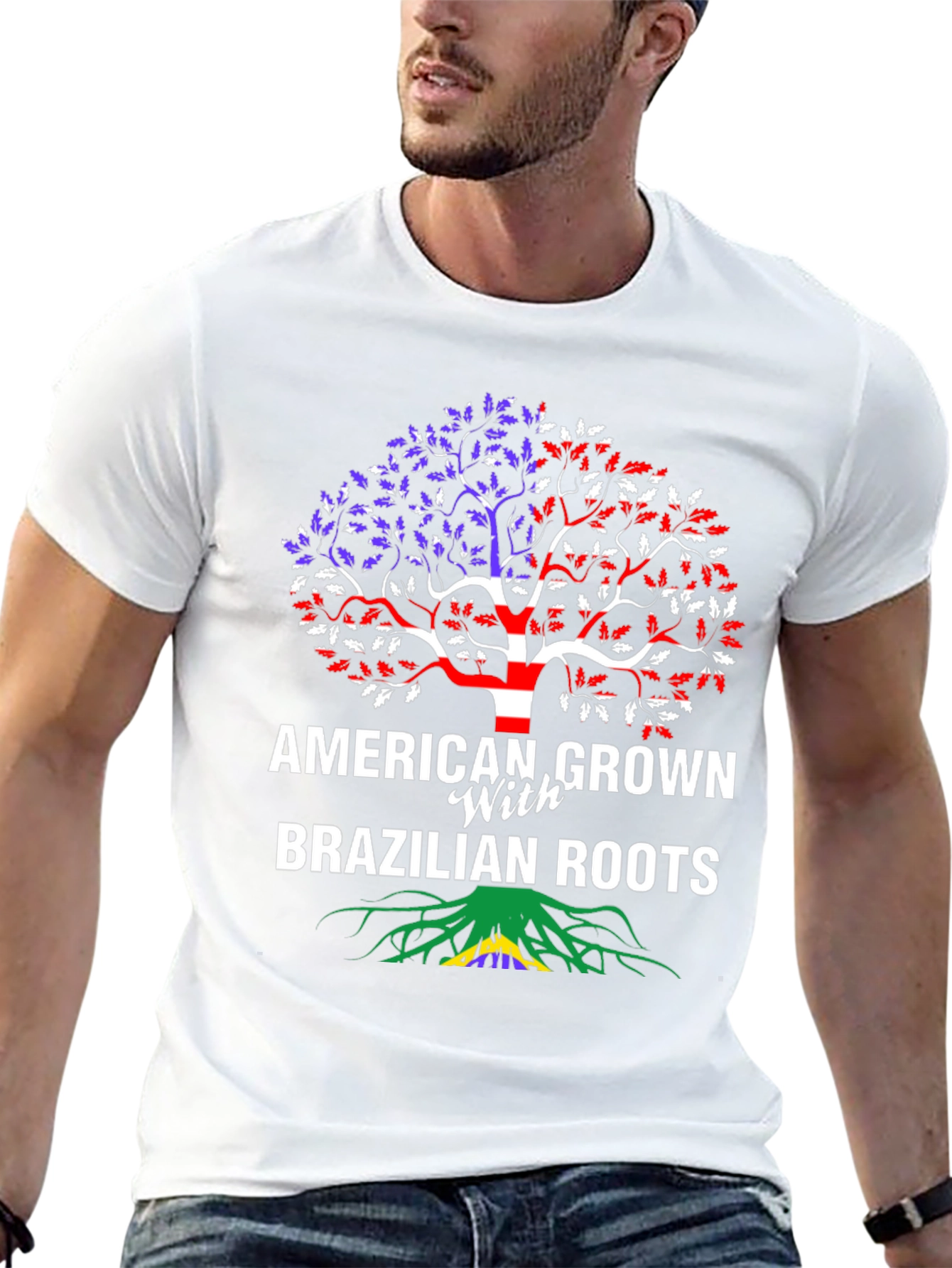 American Grown with Brazilian Roots T-Shirt