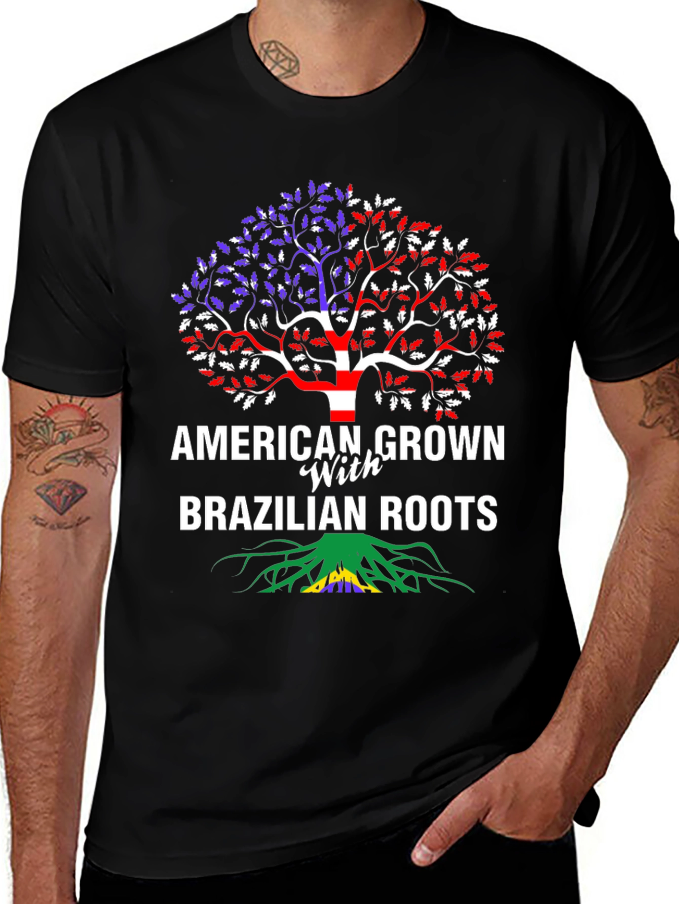 American Grown with Brazilian Roots T-Shirt