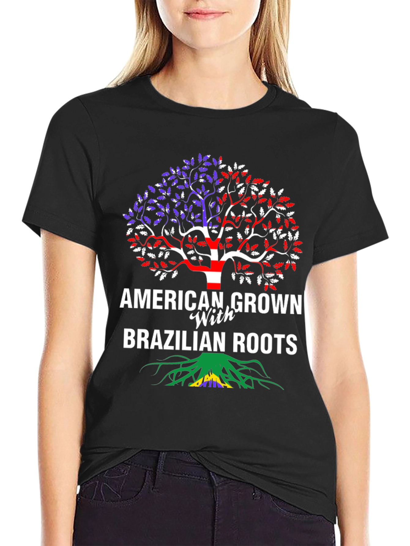 American Grown with Brazilian Roots T-Shirt