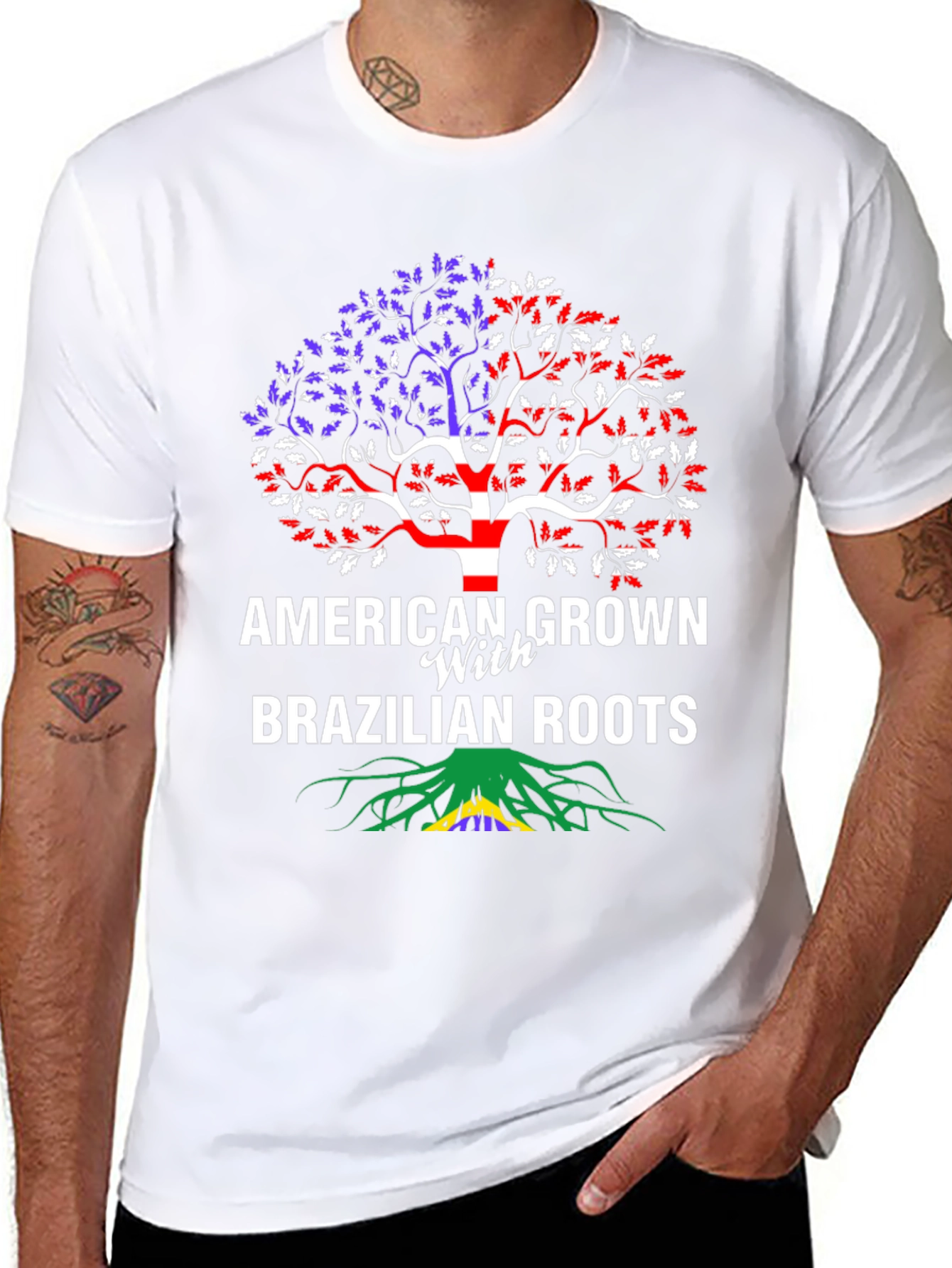 American Grown with Brazilian Roots T-Shirt