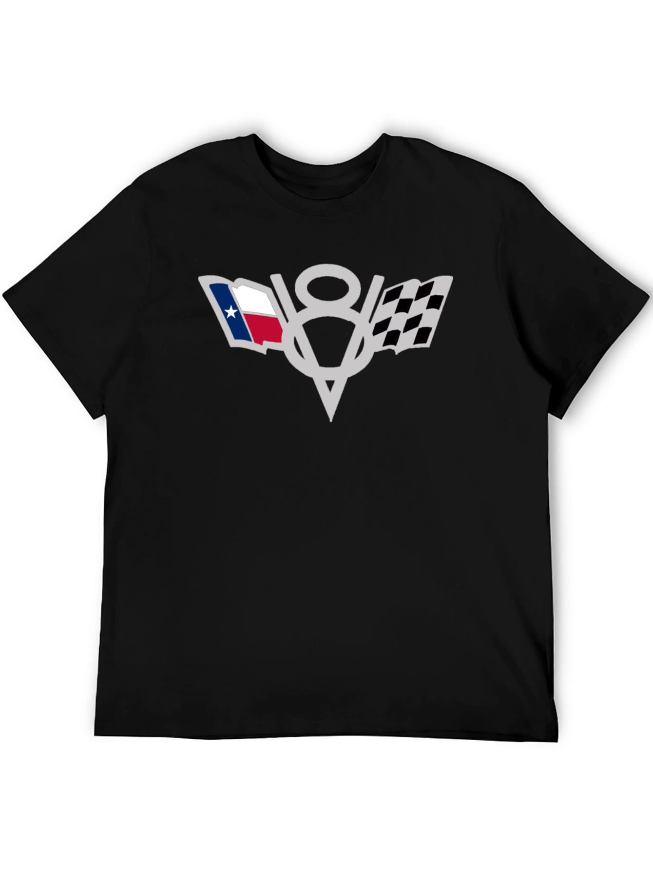 Texas V8 Engine Black T-Shirt