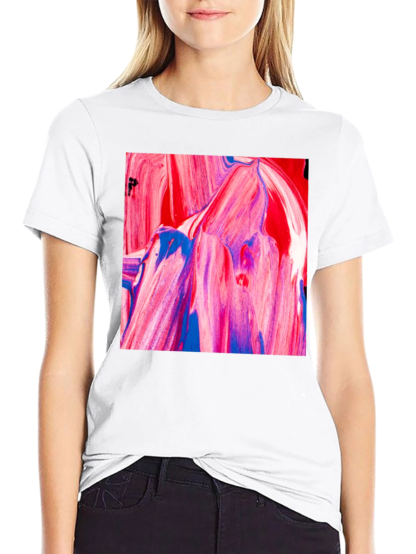 Abstract Art Graphic Tee - Modern Casual Style