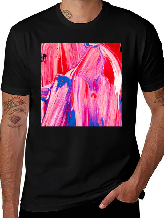 Abstract Art Graphic Tee - Modern Casual Style