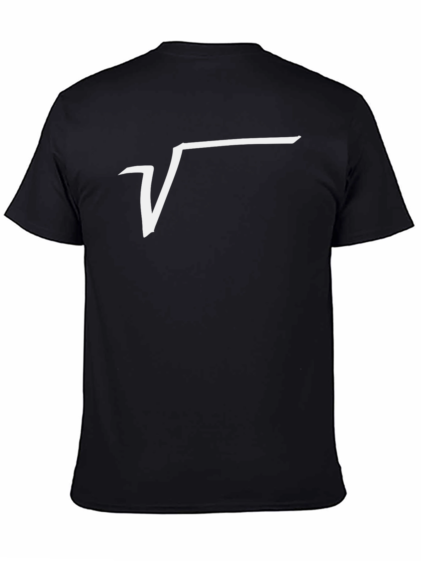 Square Root Graphic Tee - Black Cotton T-Shirt