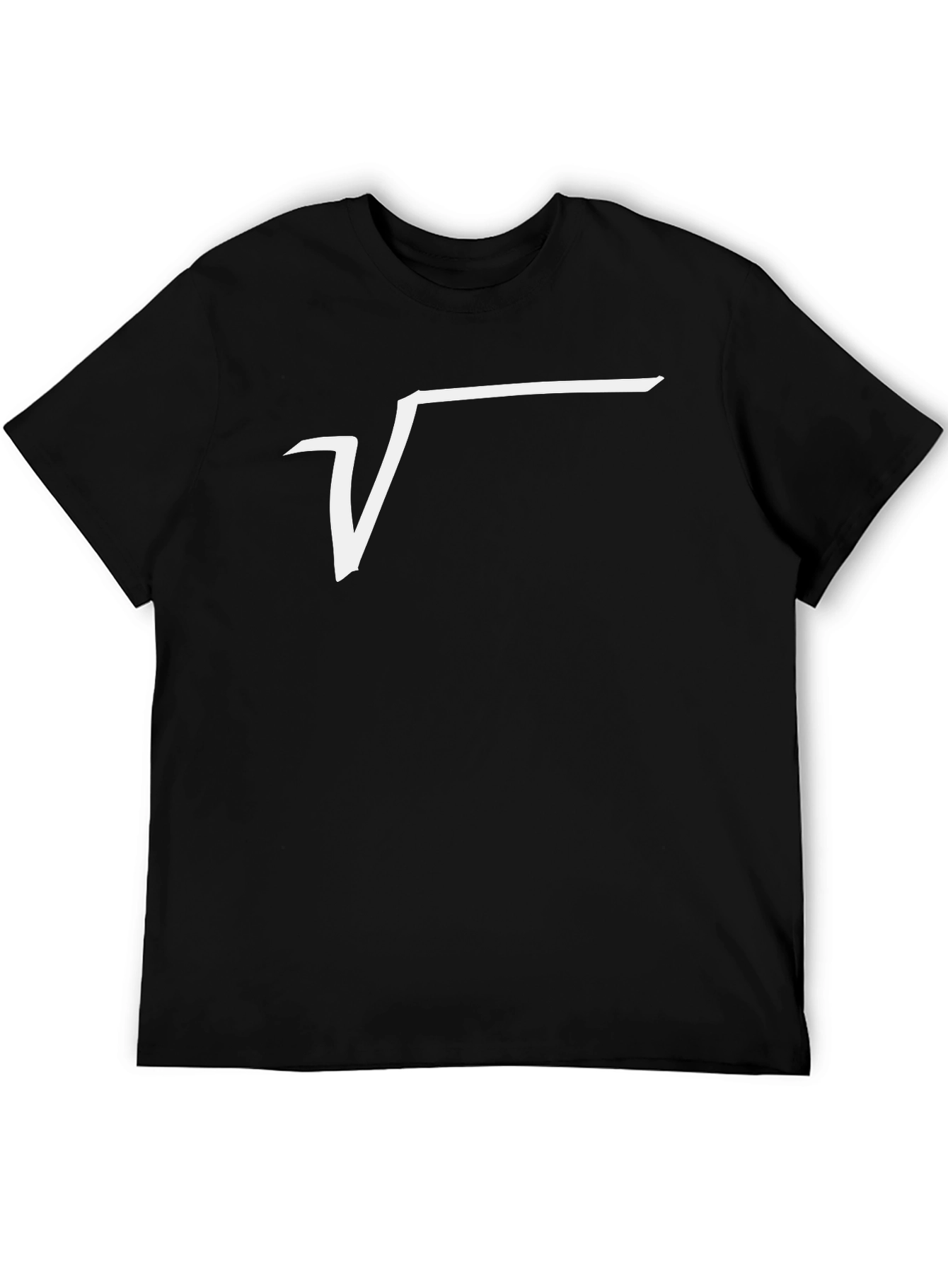 Square Root Graphic Tee - Black Cotton T-Shirt
