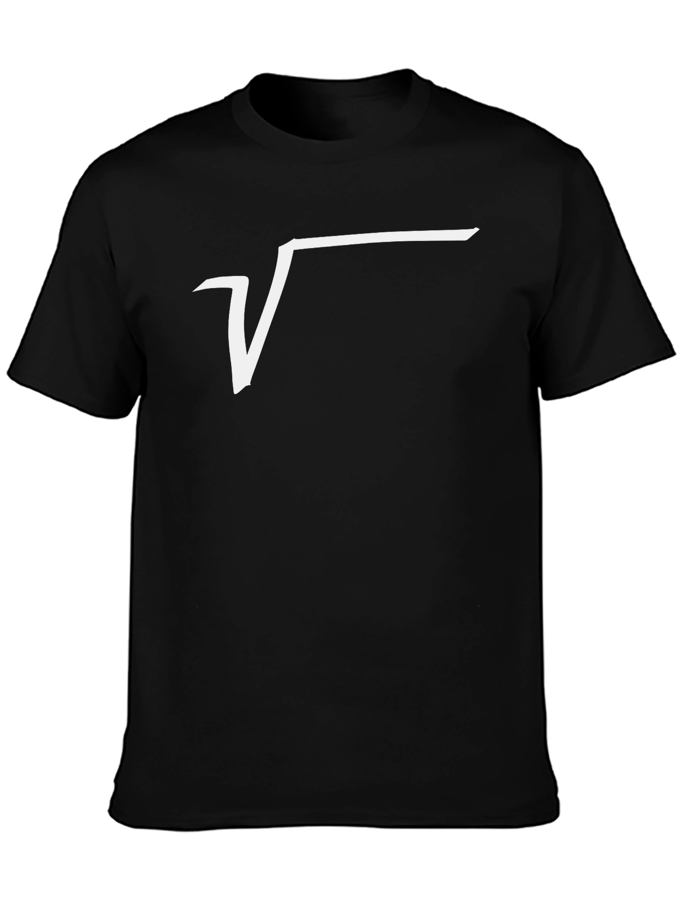 Square Root Graphic Tee - Black Cotton T-Shirt