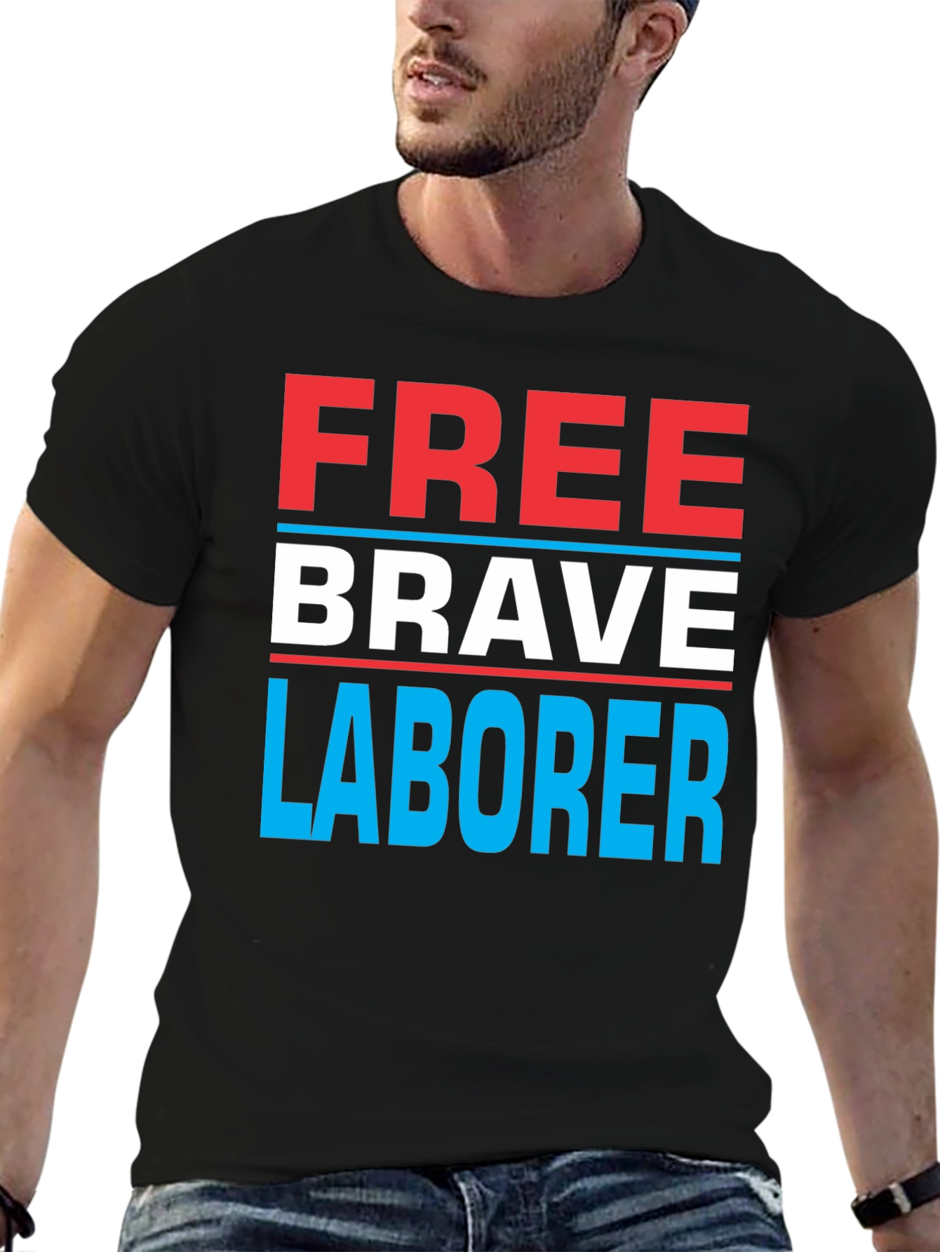 Free Brave Laborer Graphic Tee