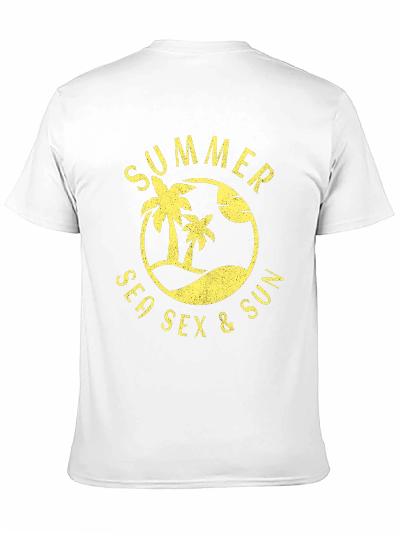Summer Sea Sex & Sun Graphic Tee - Black