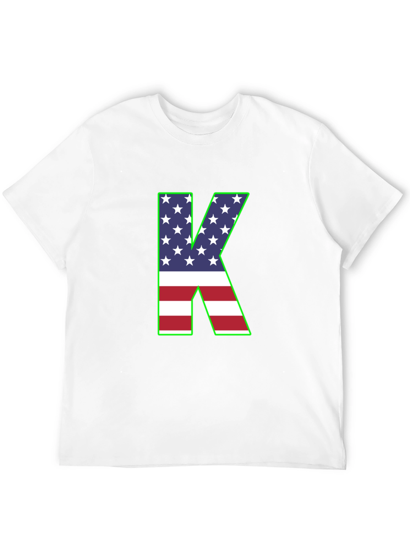 Letter K USA Flag T-Shirt