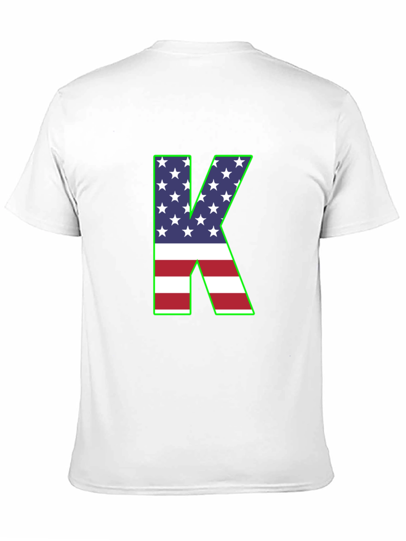 Letter K USA Flag T-Shirt
