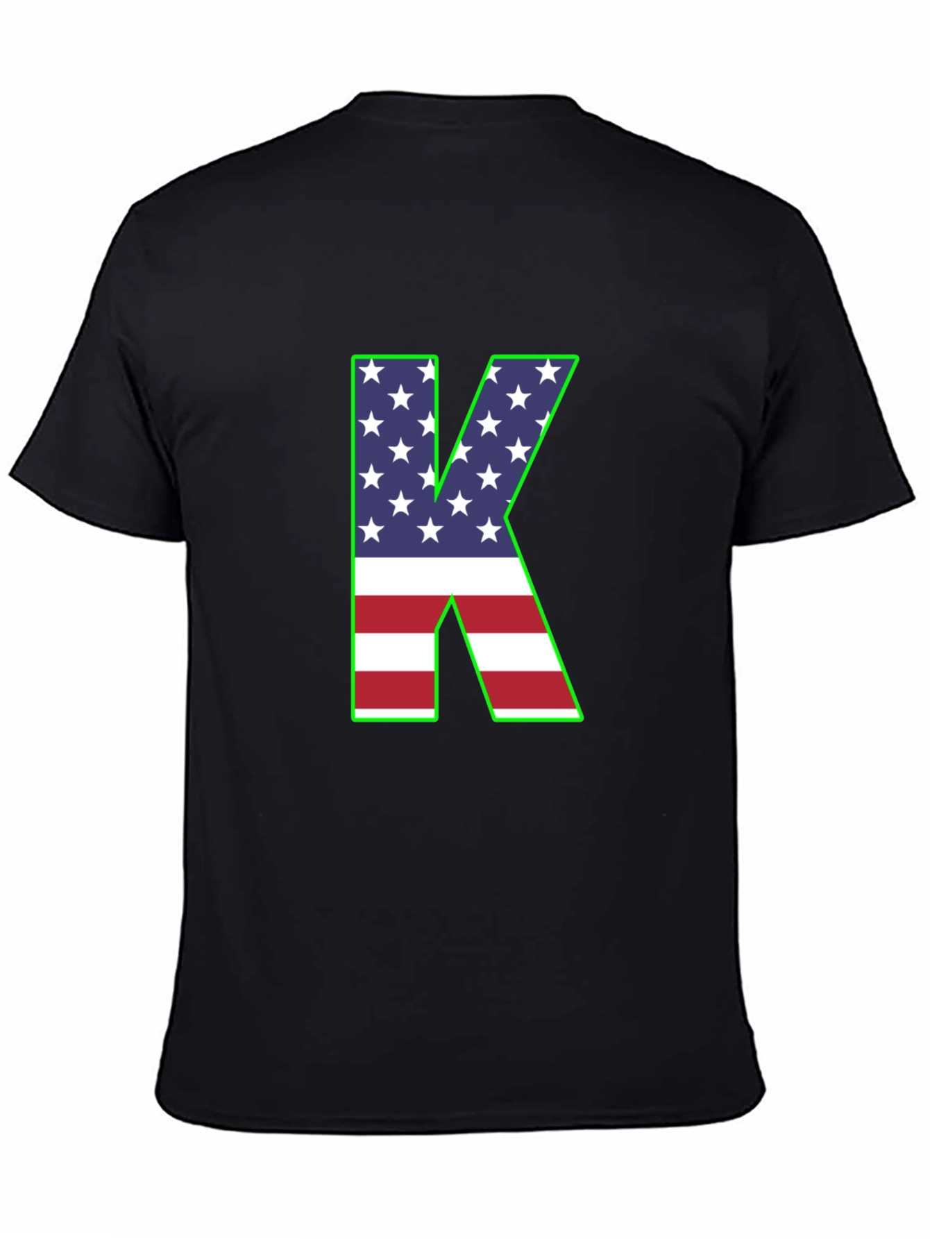 Letter K USA Flag T-Shirt