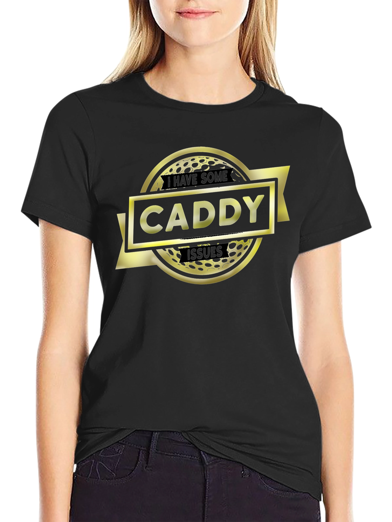 Caddy Issues T-Shirt - Golf Ball Graphic Tee