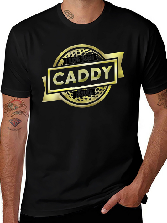 Caddy Issues T-Shirt - Golf Ball Graphic Tee