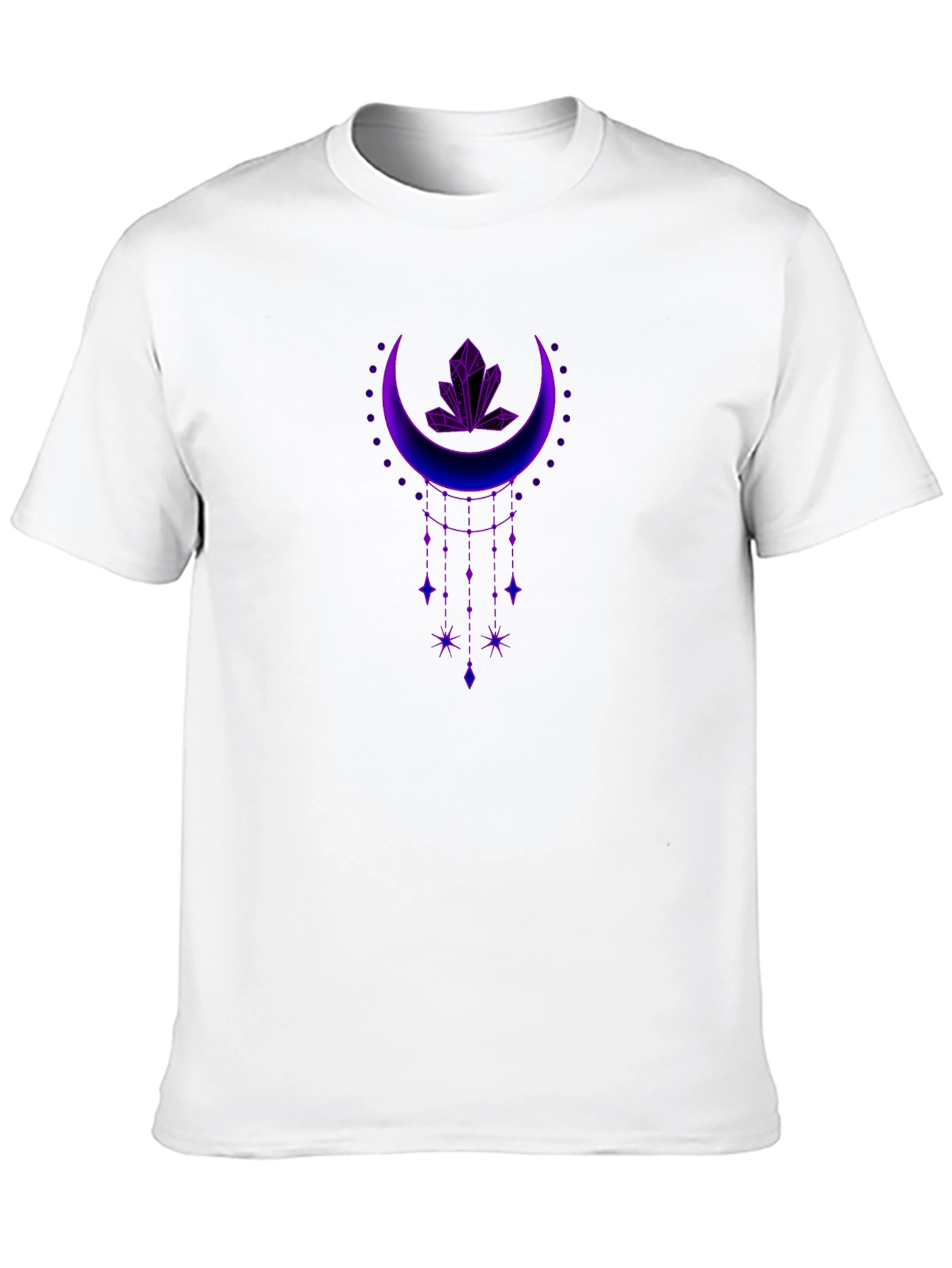 Mystic Moon Crystal Graphic Tee - Black