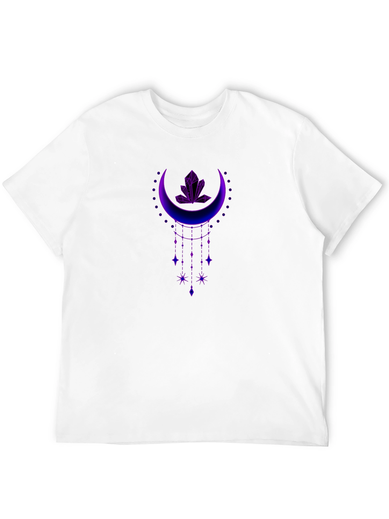 Mystic Moon Crystal Graphic Tee - Black