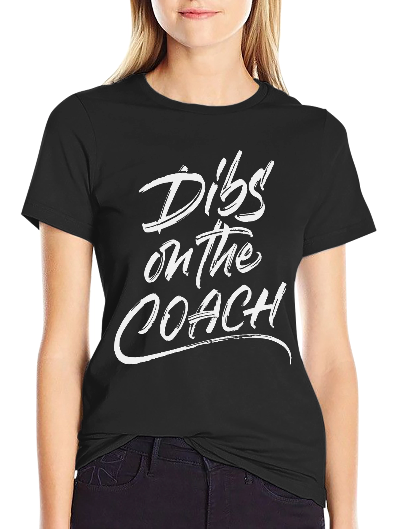 Dibs On The Coach - Novelty T-Shirt