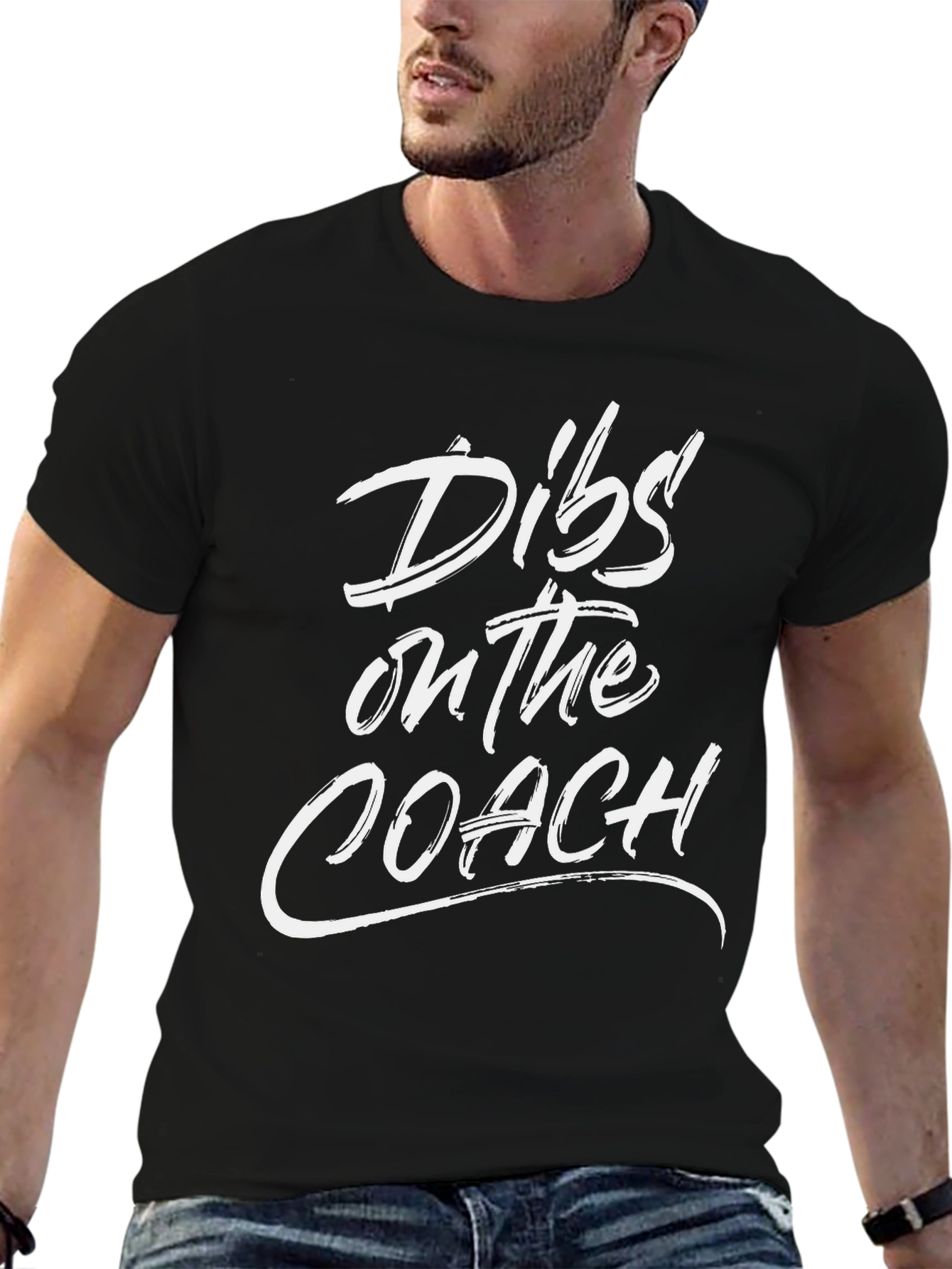 Dibs On The Coach - Novelty T-Shirt