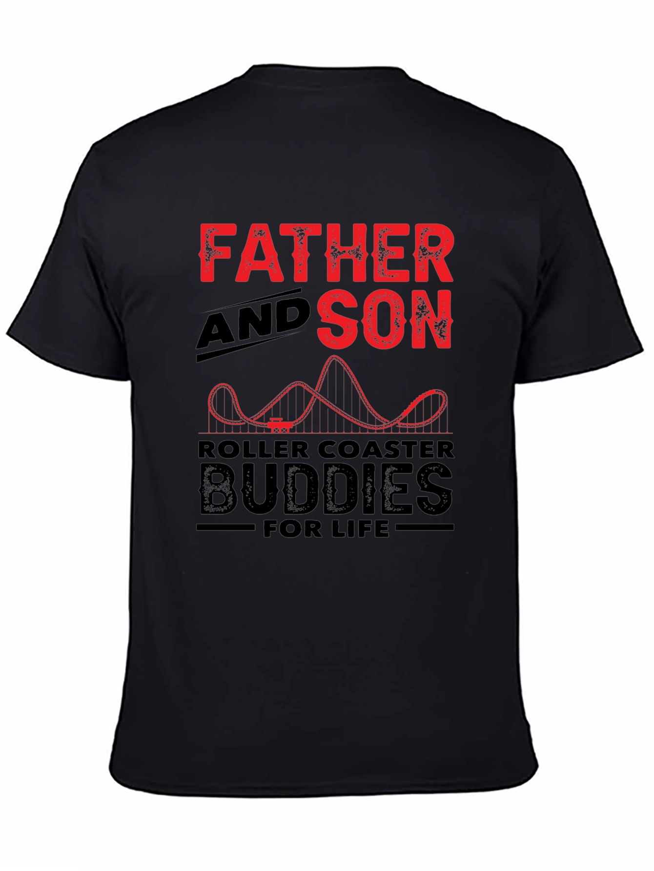 Father and Son Roller Coaster Buddies T-Shirt