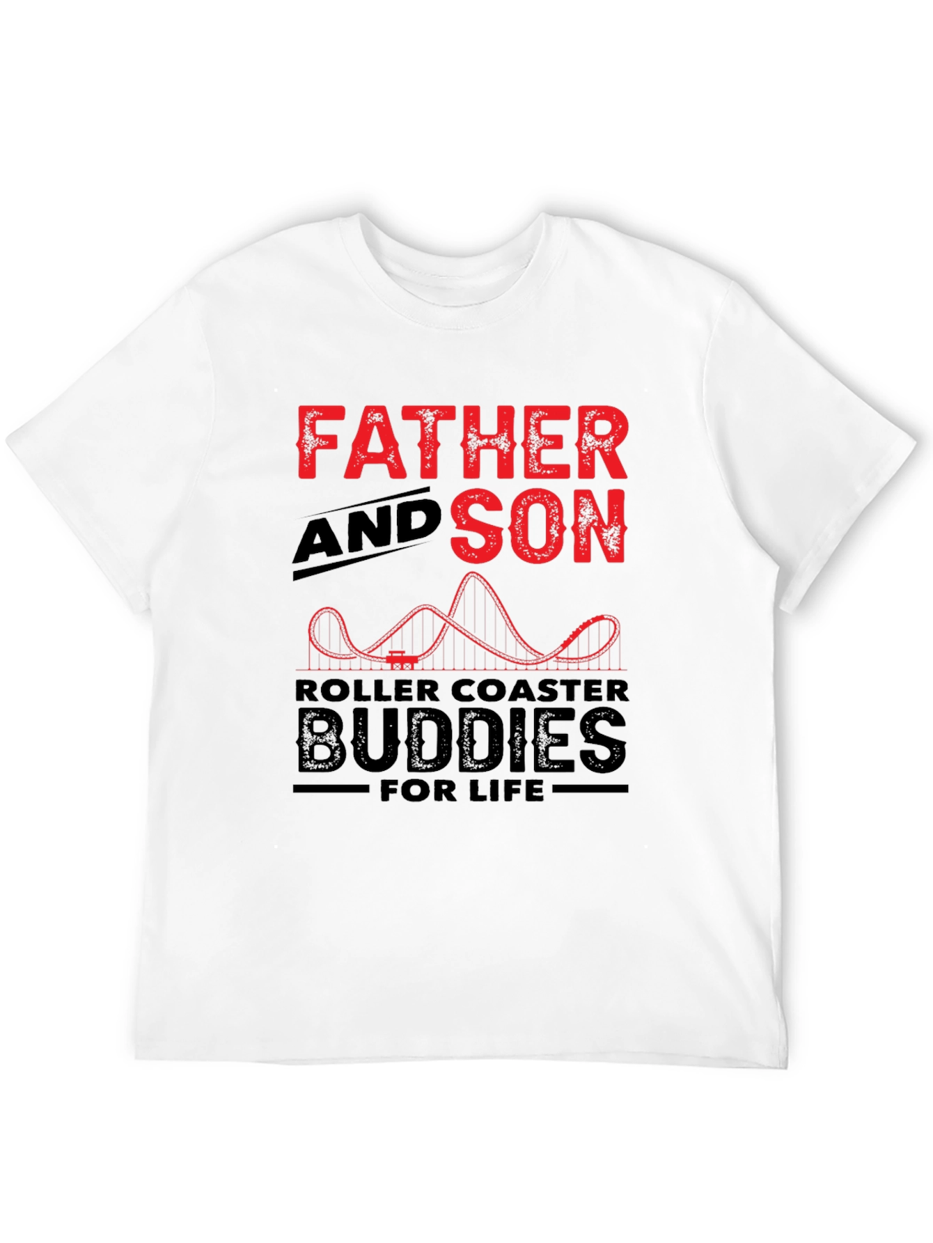 Father and Son Roller Coaster Buddies T-Shirt