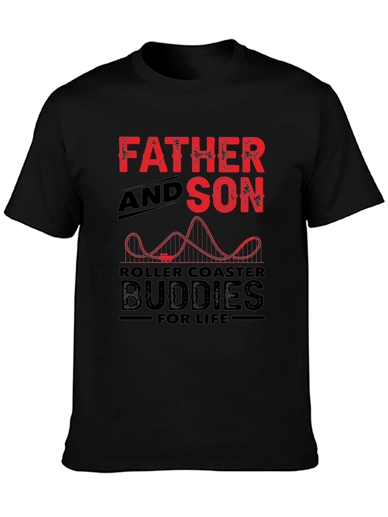 Father and Son Roller Coaster Buddies T-Shirt