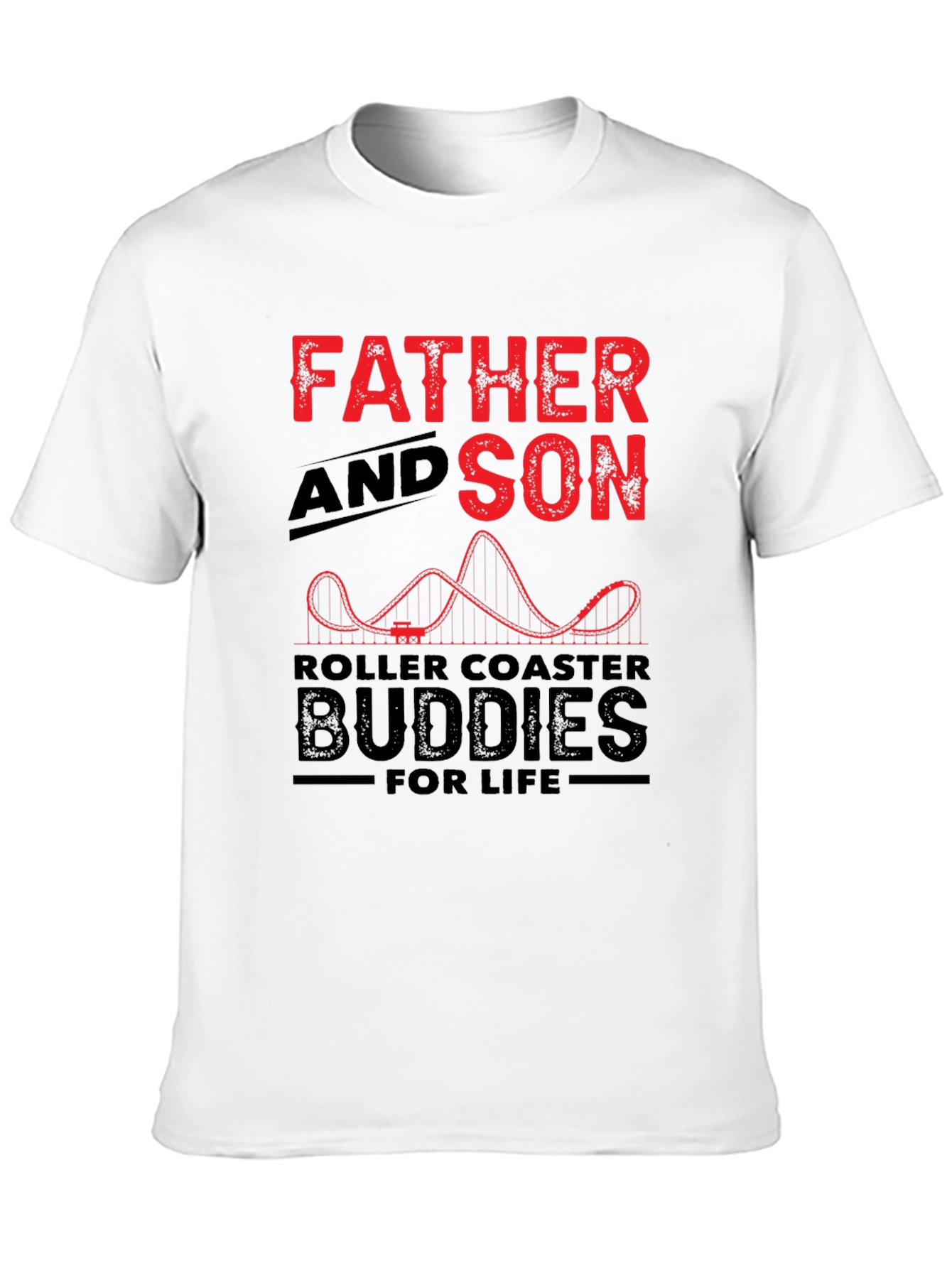 Father and Son Roller Coaster Buddies T-Shirt