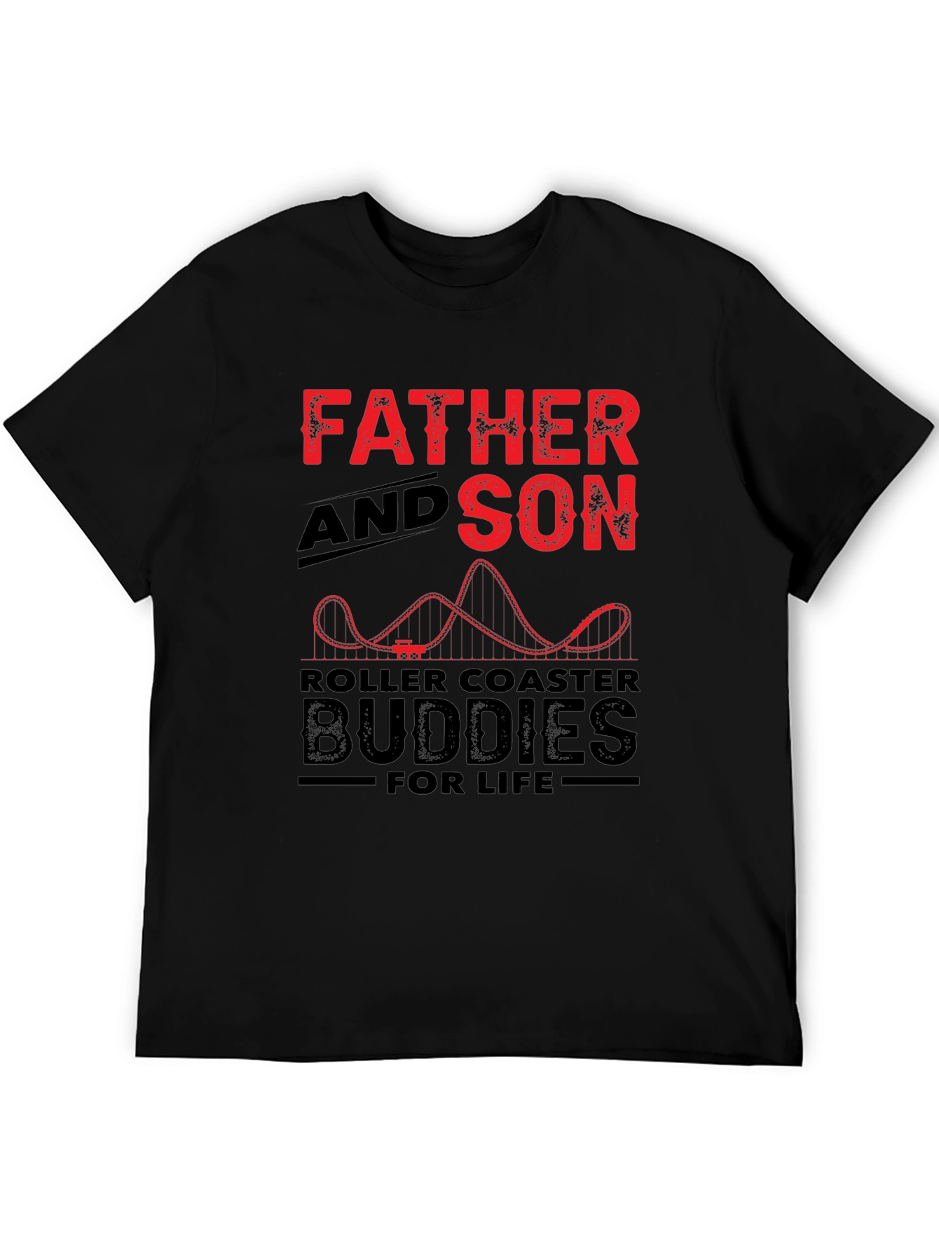 Father and Son Roller Coaster Buddies T-Shirt