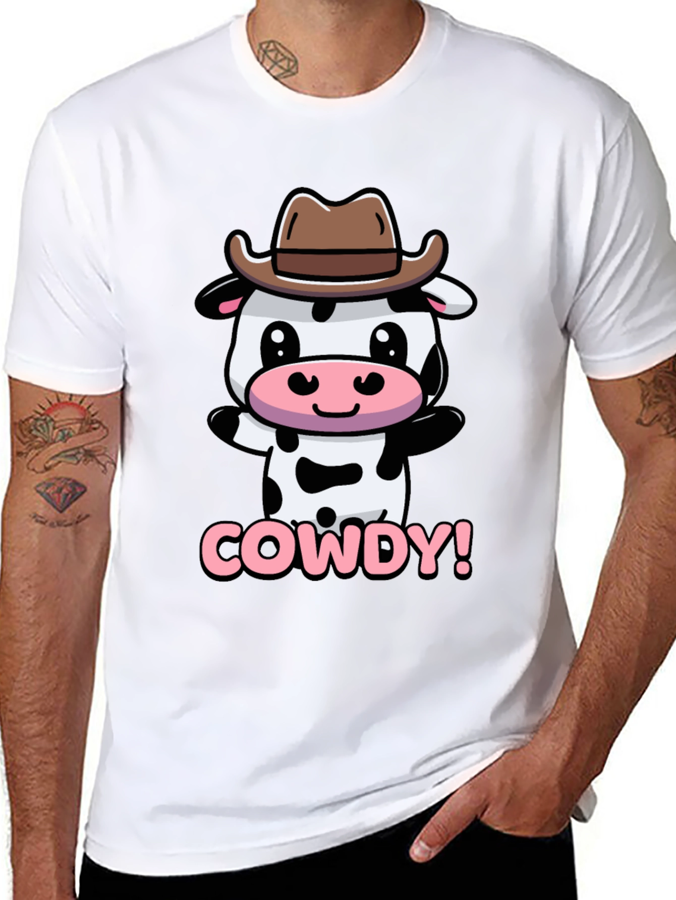 Cute Cowdy Cowboy Cow T-Shirt