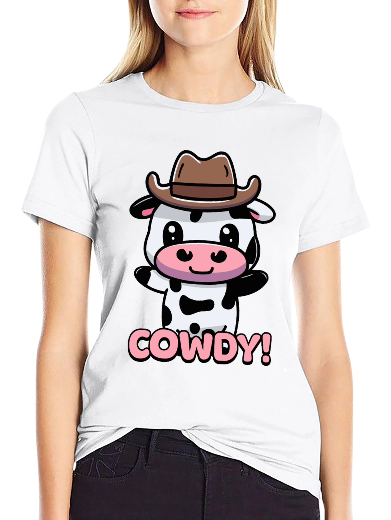 Cute Cowdy Cowboy Cow T-Shirt