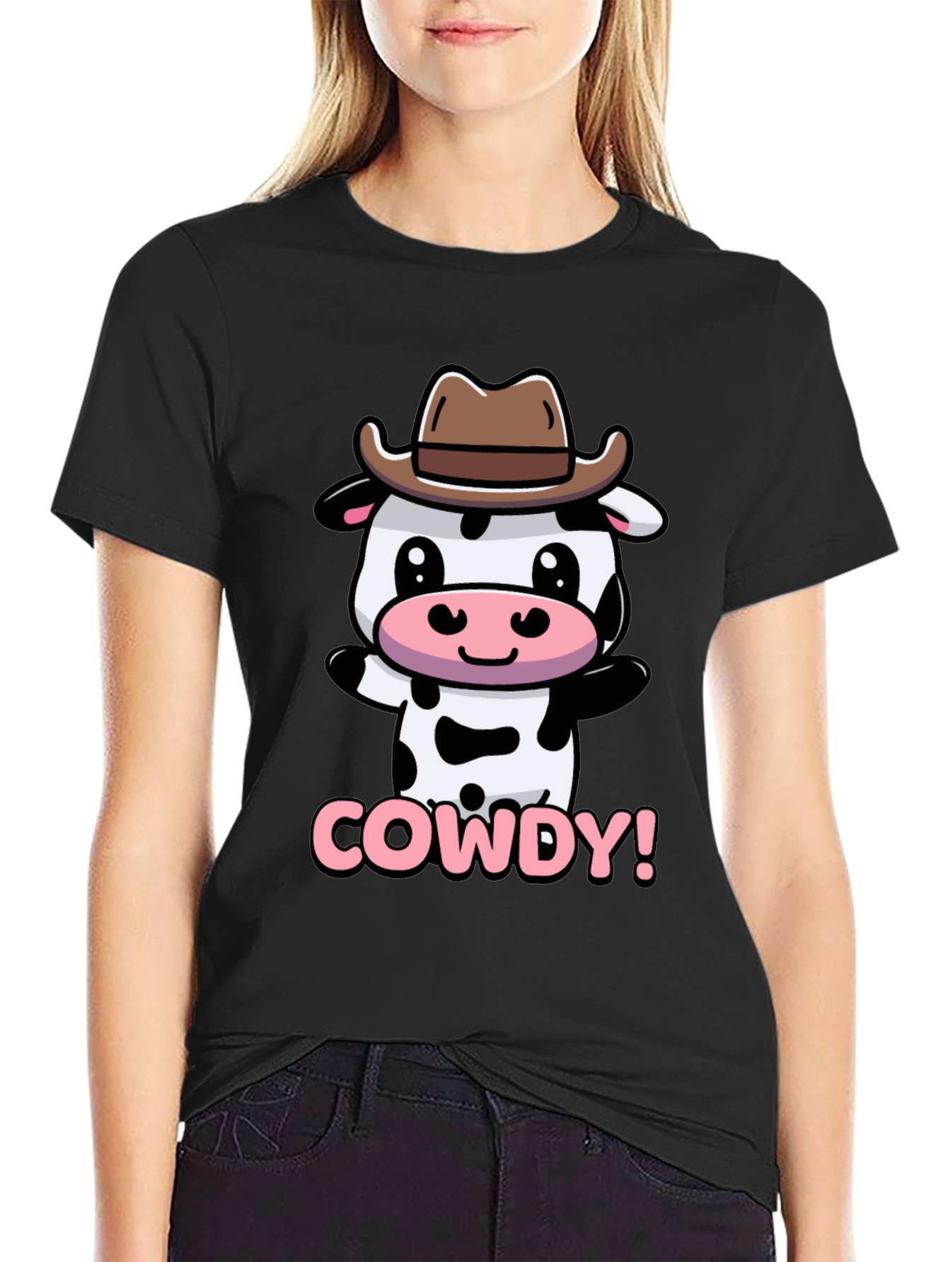 Cute Cowdy Cowboy Cow T-Shirt