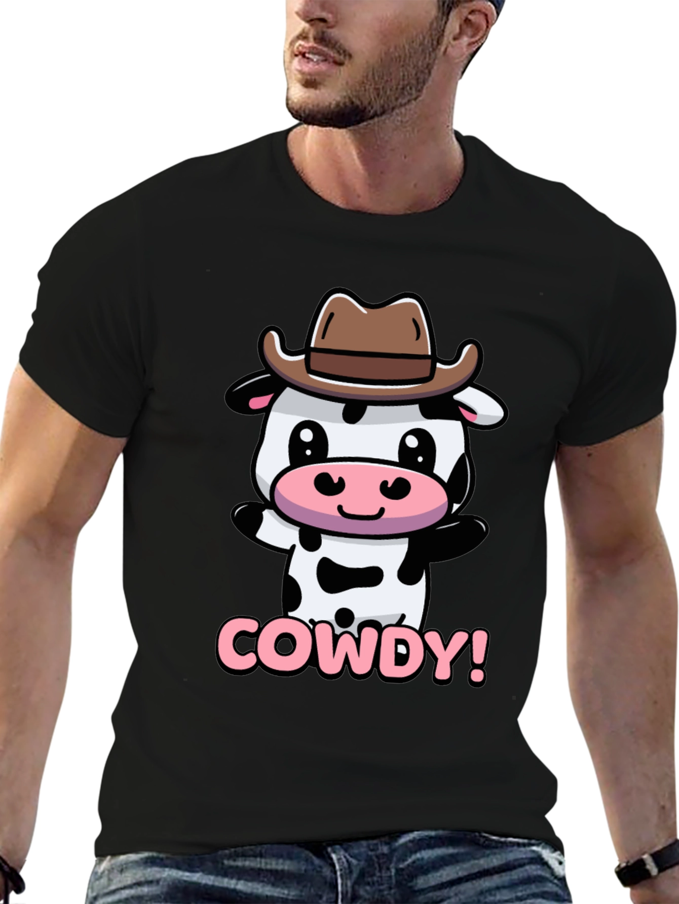 Cute Cowdy Cowboy Cow T-Shirt