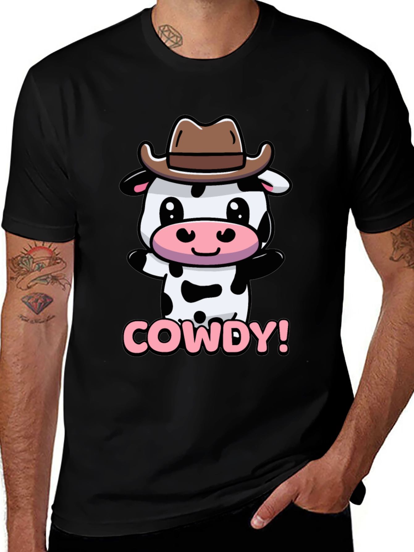 Cute Cowdy Cowboy Cow T-Shirt