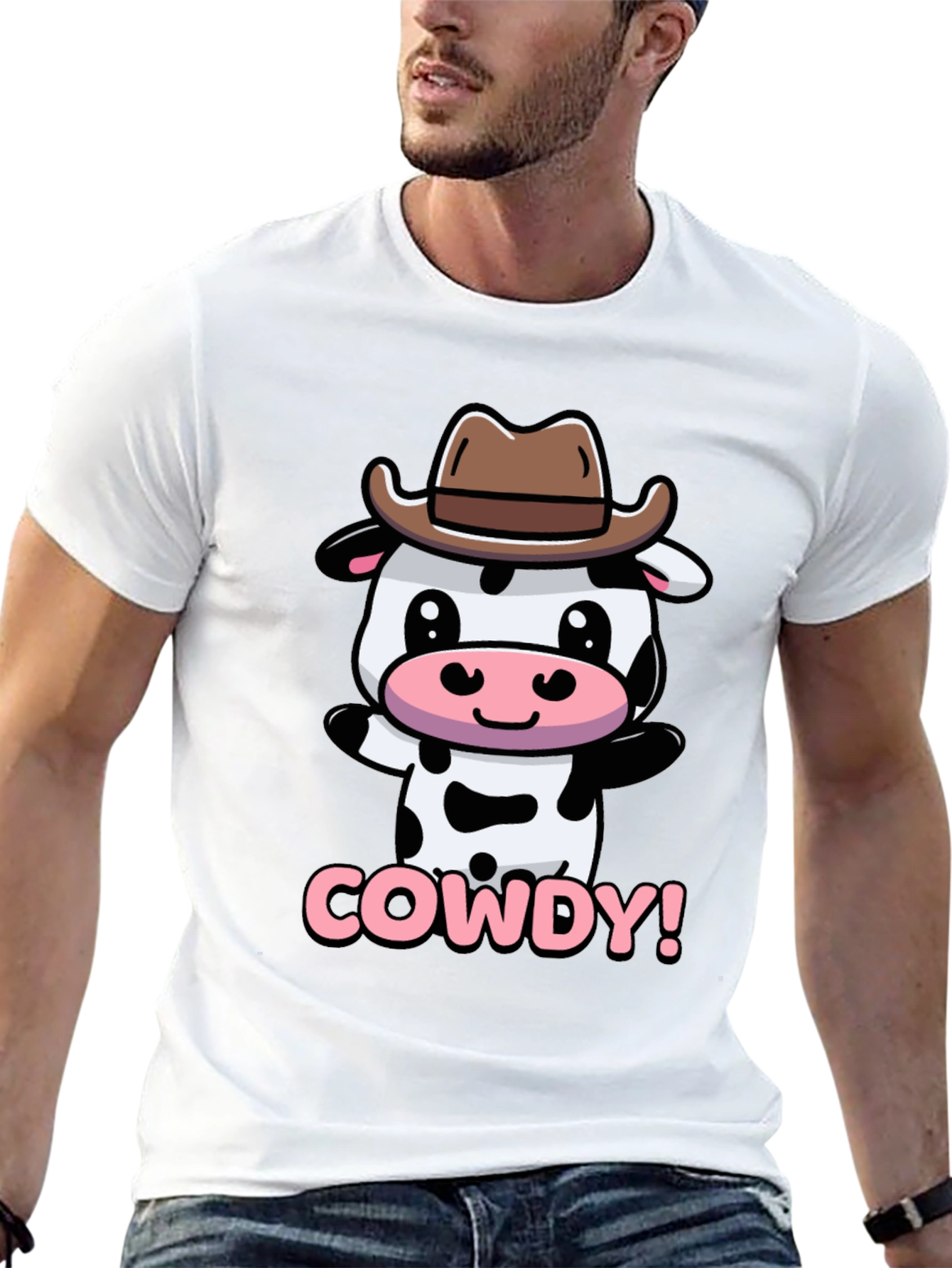 Cute Cowdy Cowboy Cow T-Shirt