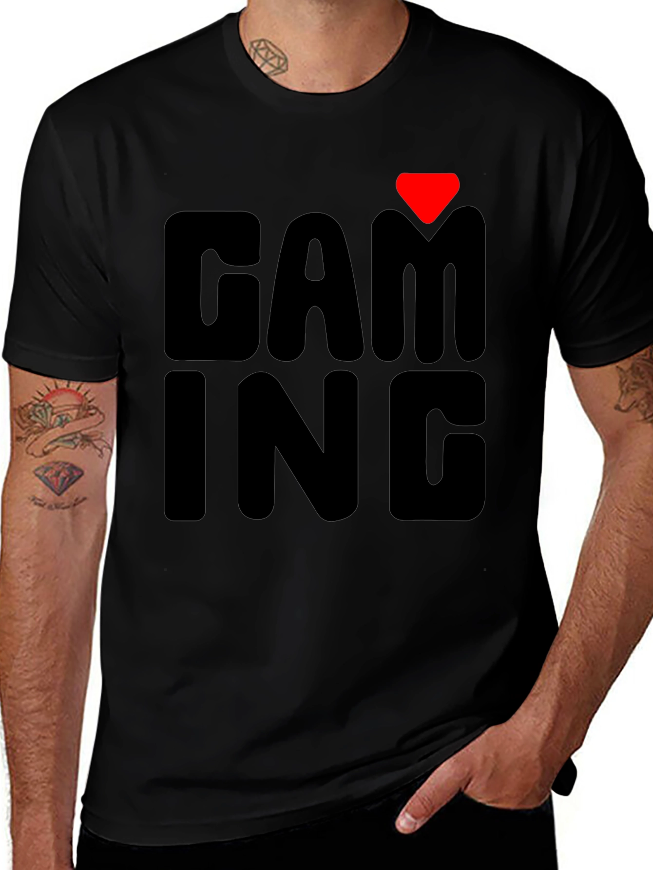 Gaming T-Shirt - Black Graphic Tee for Gamers