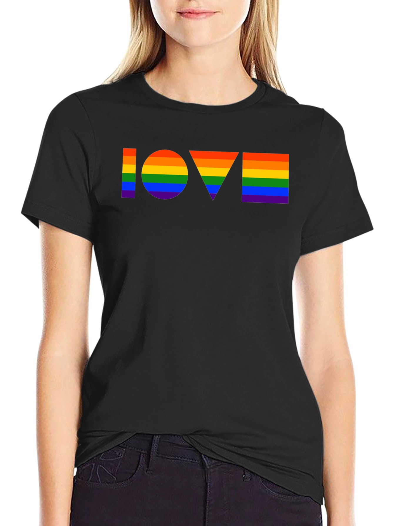 Pride LOVE T-Shirt - Rainbow LGBT Graphic Tee