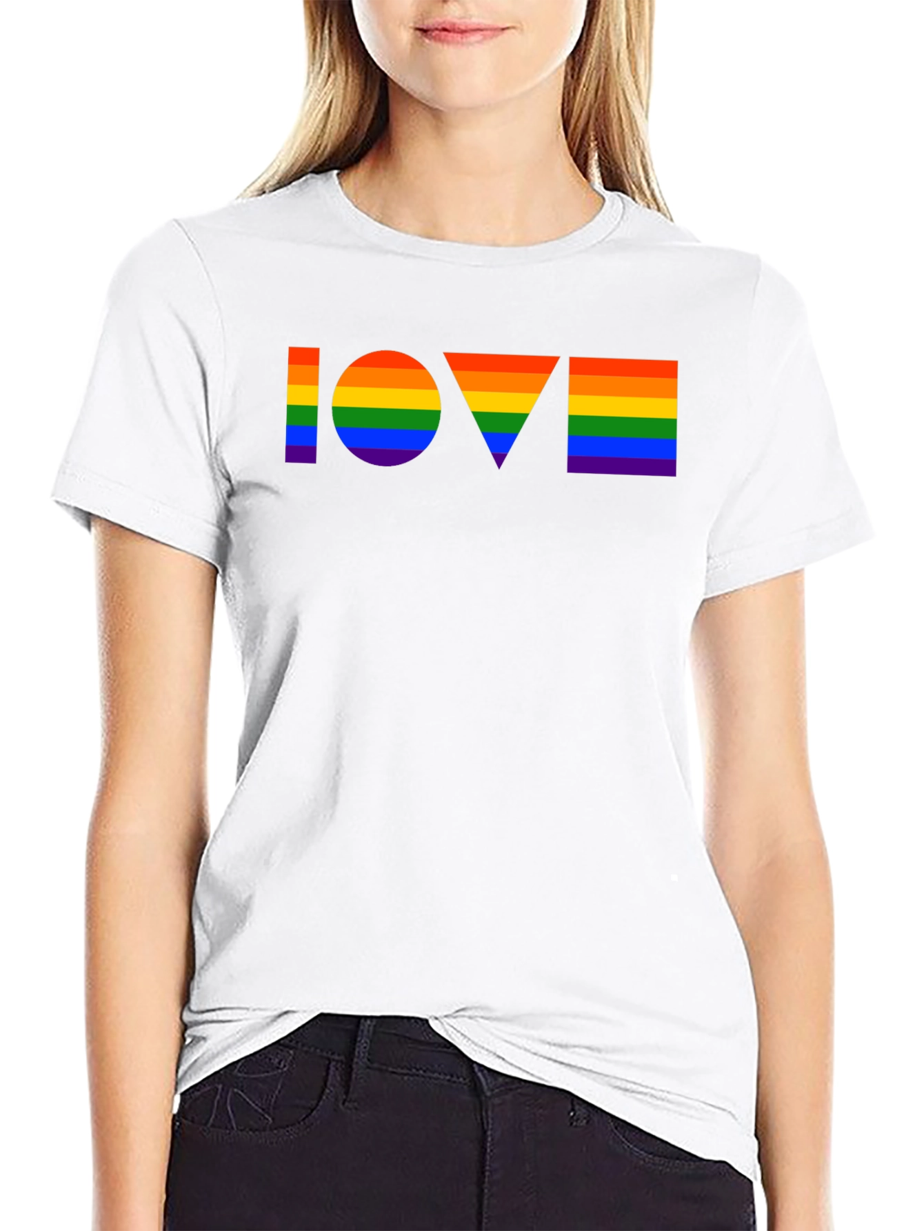 Pride LOVE T-Shirt - Rainbow LGBT Graphic Tee